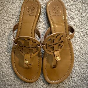 Tory Burch Brown Leather Sandals